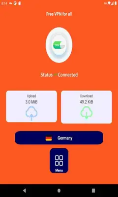 Free VPN for all android App screenshot 1